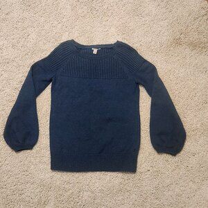 Halogen green/blue sweater, size Small